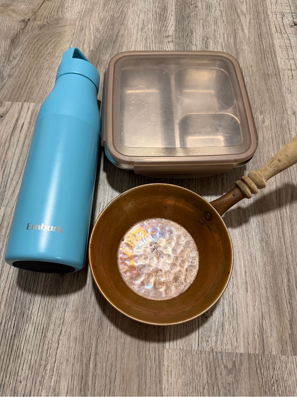 Copper handmade sauce pan bundle